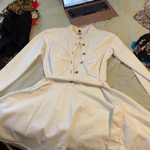 I have a white dress is so beautiful once it’s on